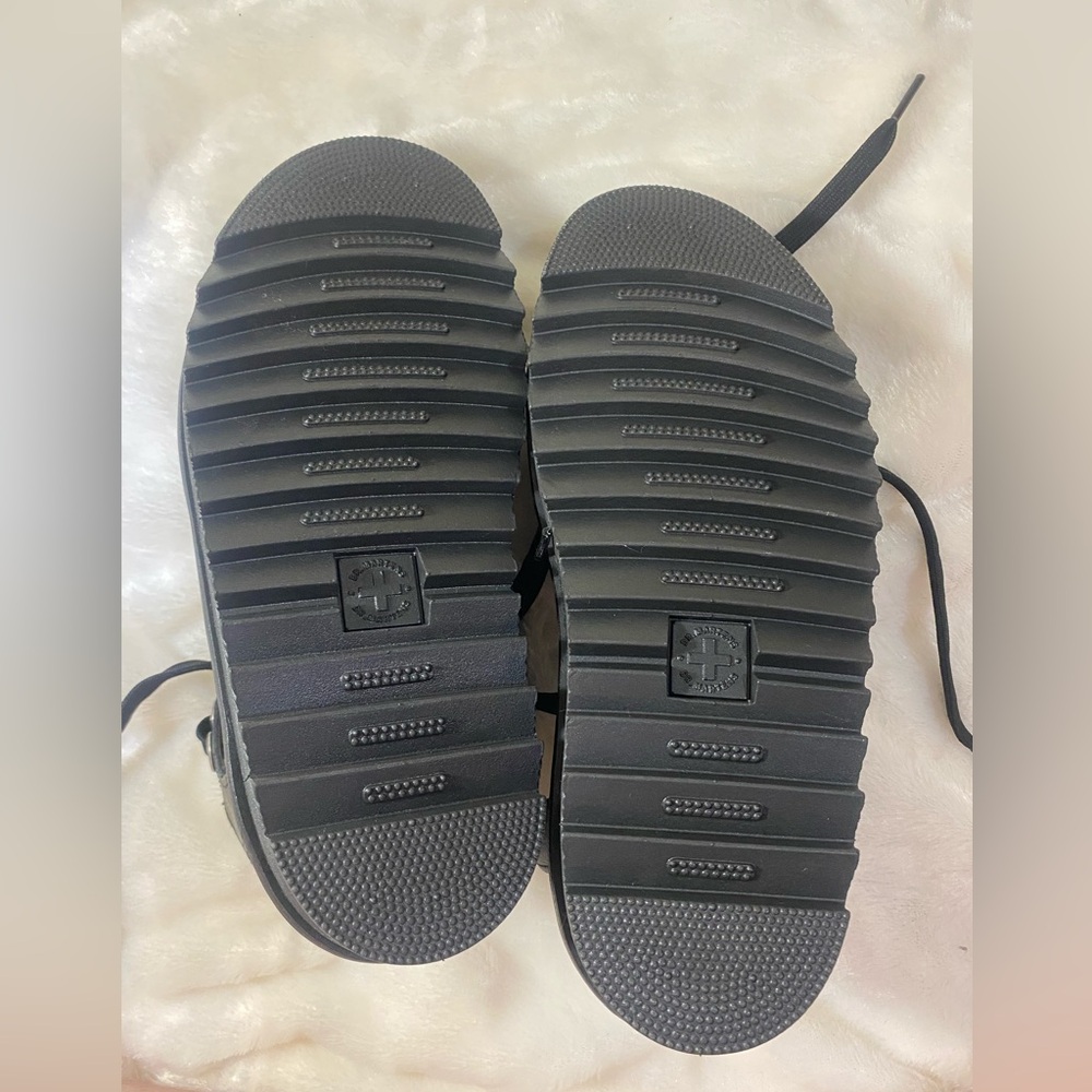 DR. Martens Black Blaire Hardware Leather Strappy Sandals - Picture 14 of 14